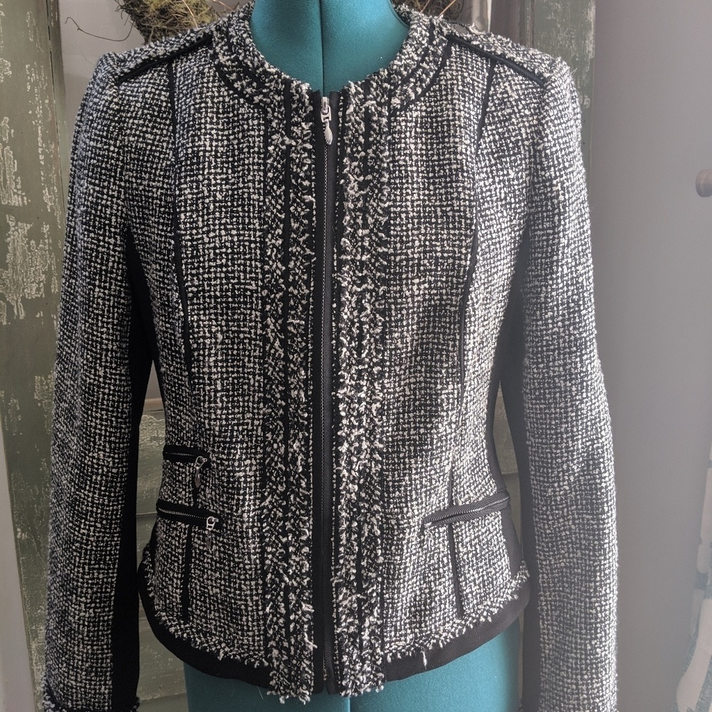 White House Black Market Boucle Blazer